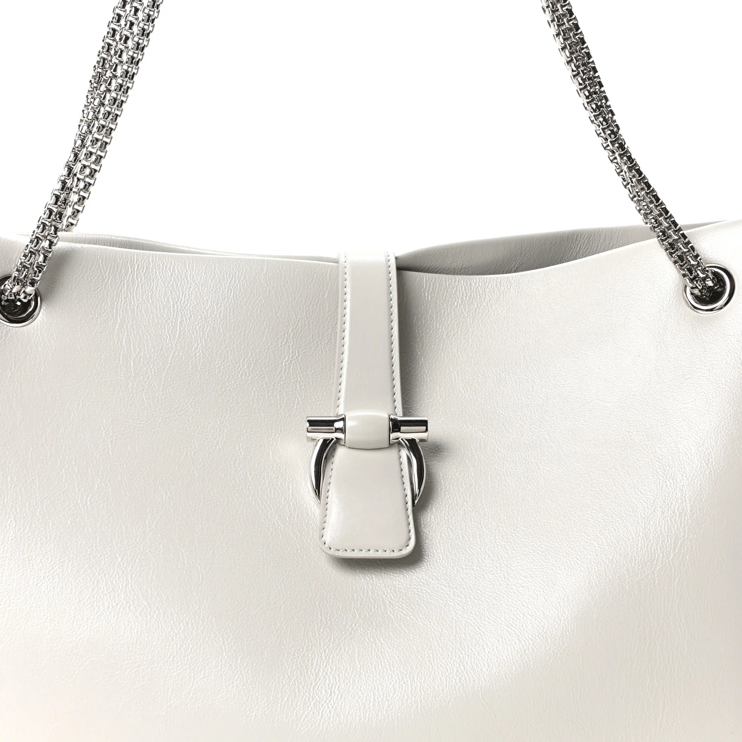 Calfskin Large Mia Tote Grey