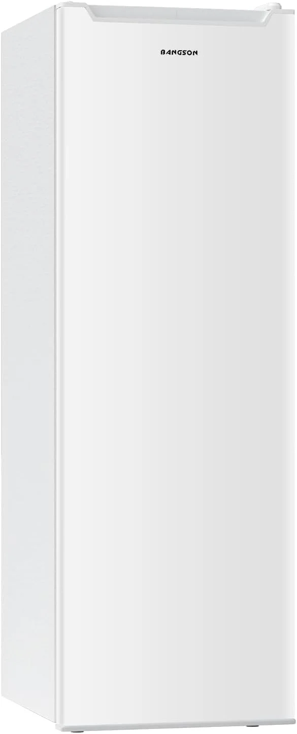 Congélateur vertical BANGSON, 7 pi³ (198 L), congélateur/réfrigérateur vertical convertible, une porte, pour cuisine, garage, bureau, appartement, argent