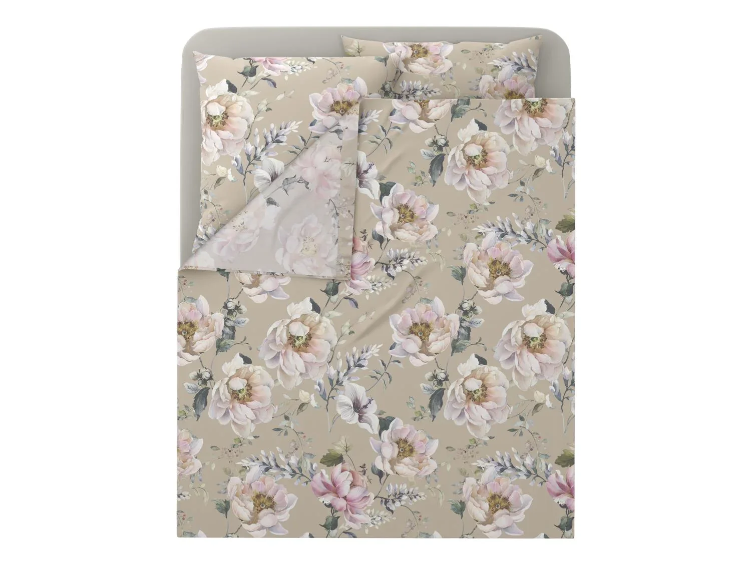 LIVARNO Parure de lit en satin, 4 pices