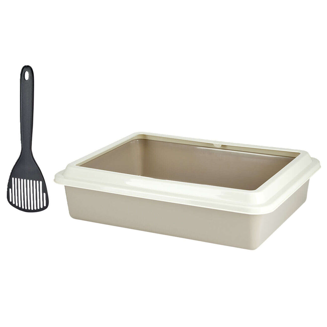 Bac à litière pour chat avec pelle incluse (2 modèles)