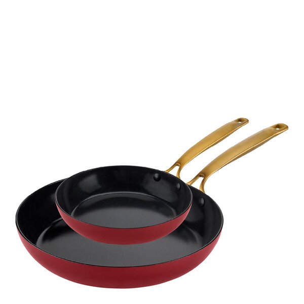 Element stekepannesett 2 deler 20 + 28 cm bordeaux