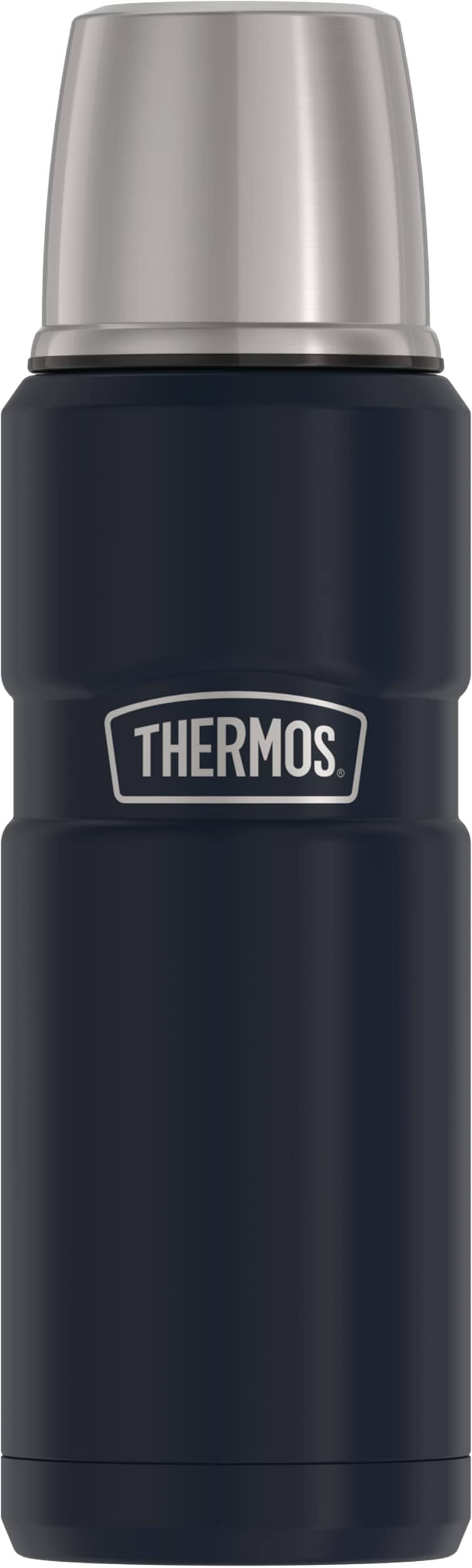 Thermos SK2000MDB4 16-Ounce Stainless King Vacuum-Insulated Stainless Steel Compact Bottle (Midnight Blue)