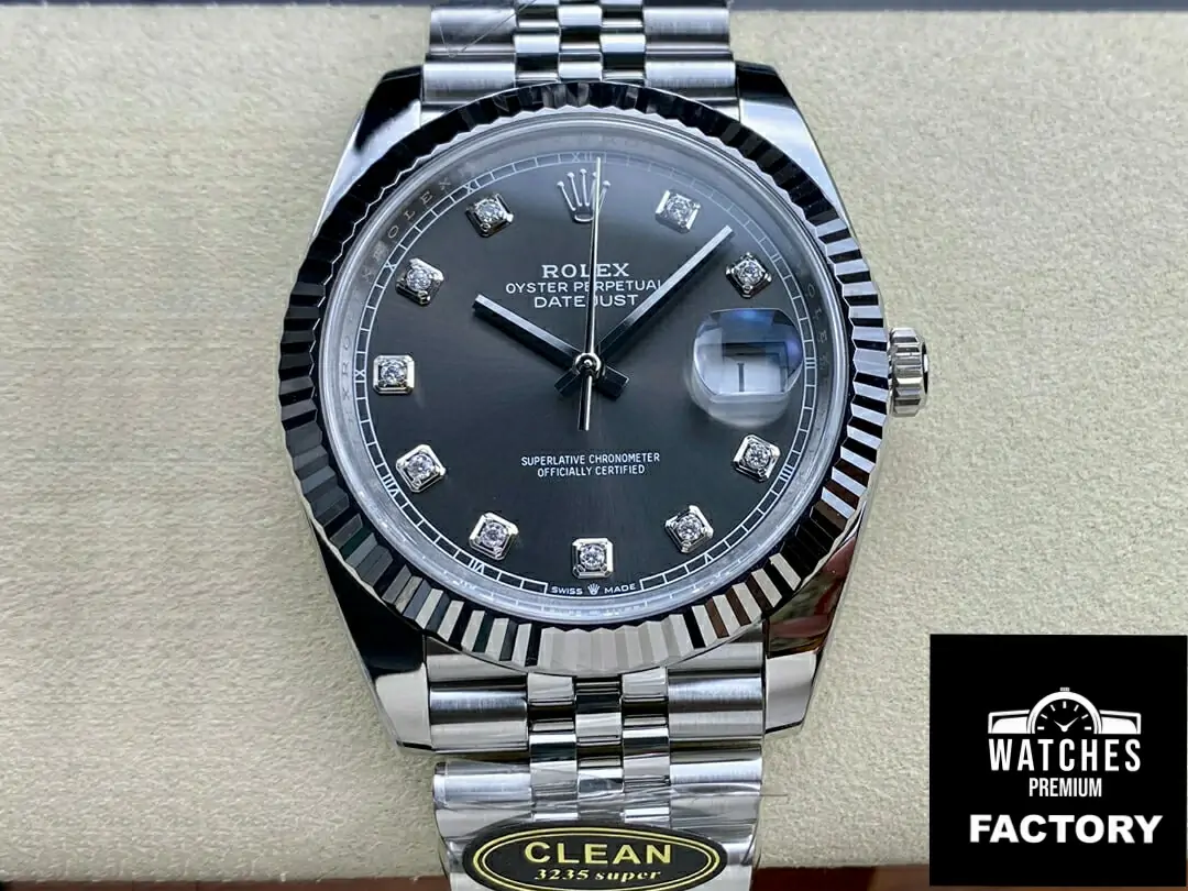 Rolex Datejust M126334-0006 Clean Factory Gray Steel Case