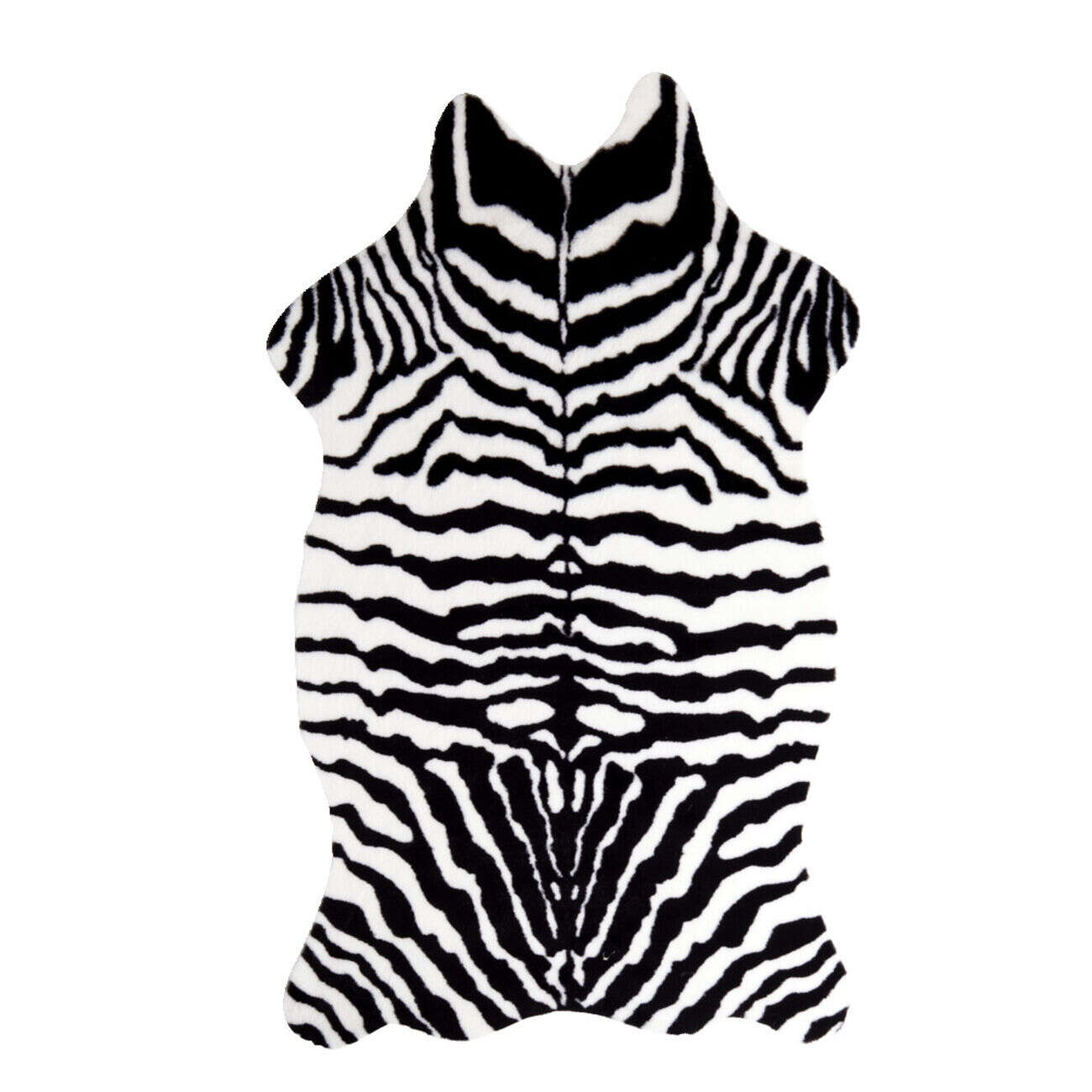 Tapis imitation peau de bête blanc et noir 60x90cm - 2 modèles