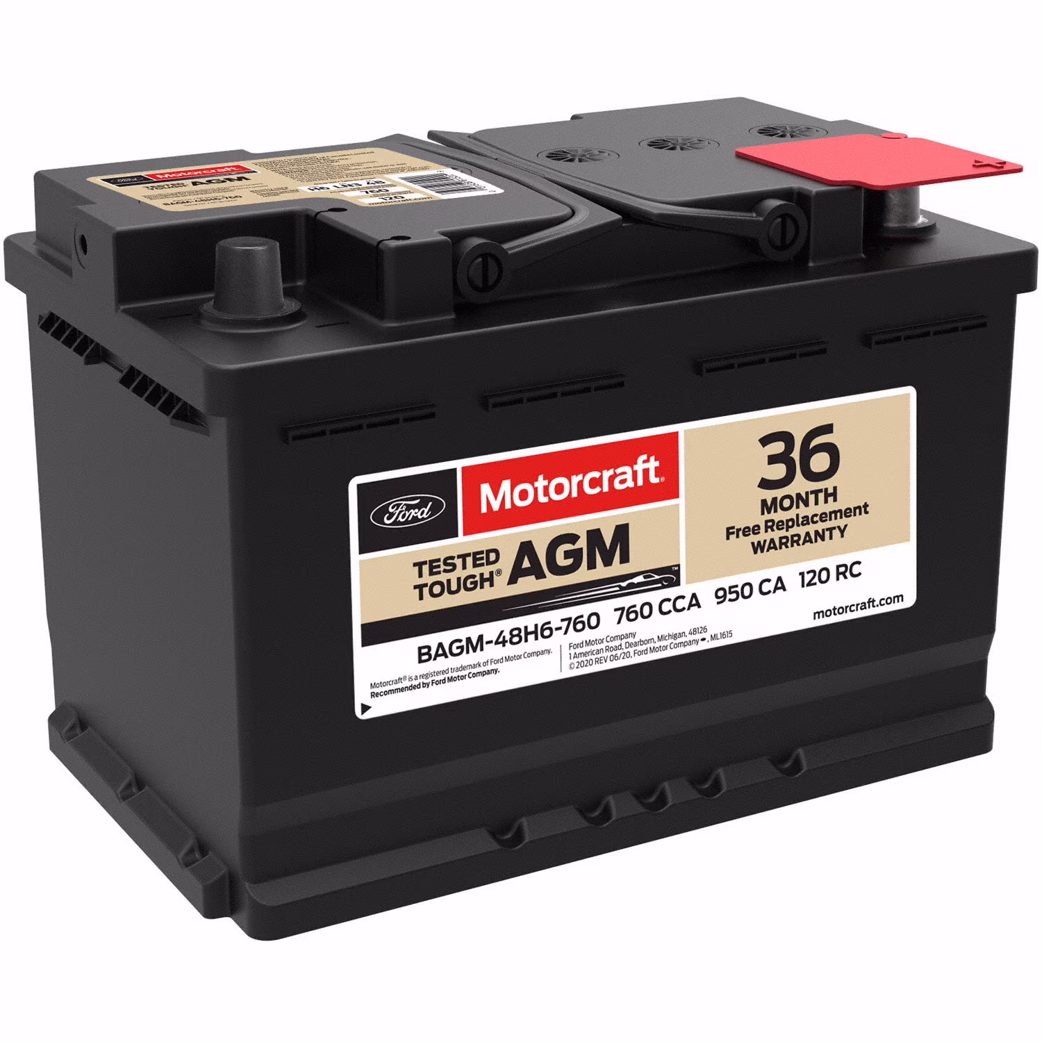 BAGM-48H6-760 Automotive Battery