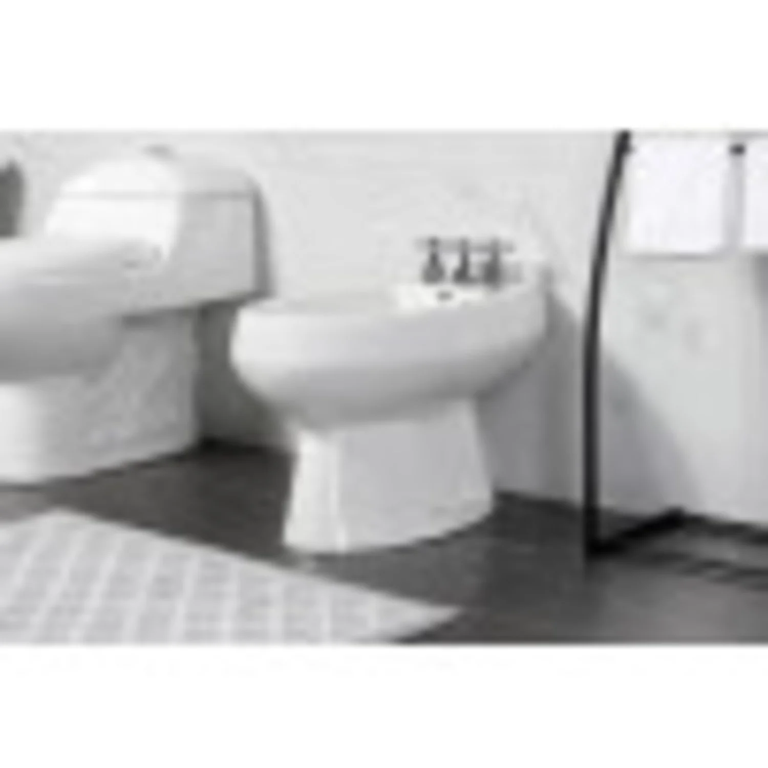 Kingston Brass KB320BX Metropolitan Three-Handle Bidet Faucet with Brass Pop-Up, Matte Black