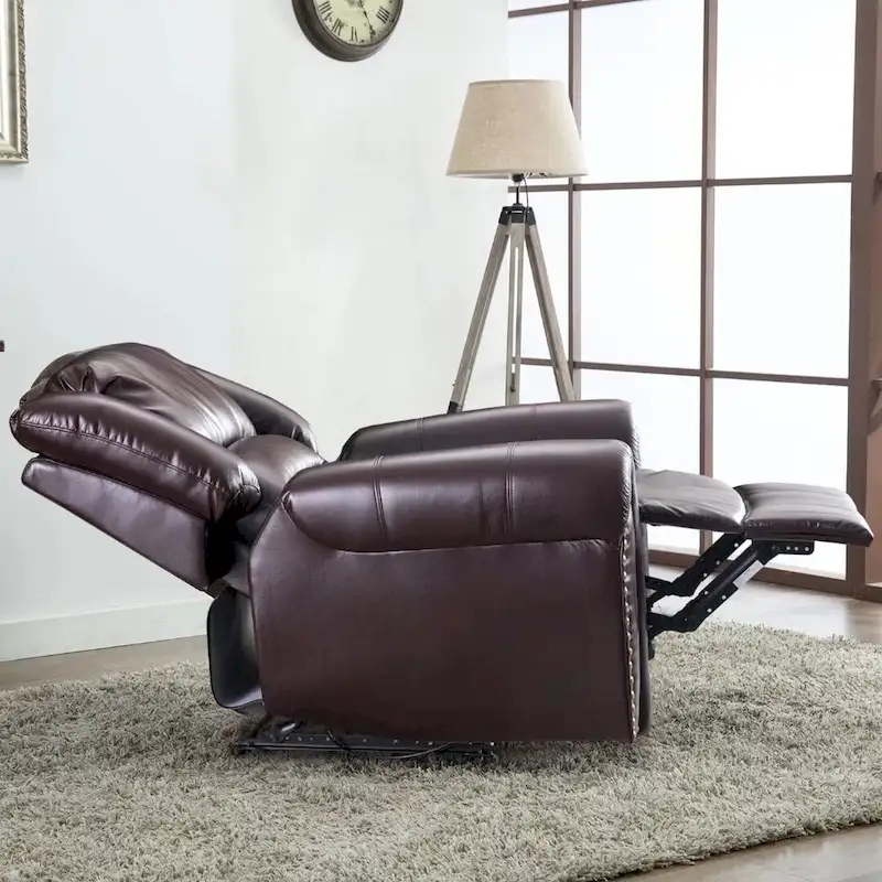 Manual Recliner Chair with Padded Armrests