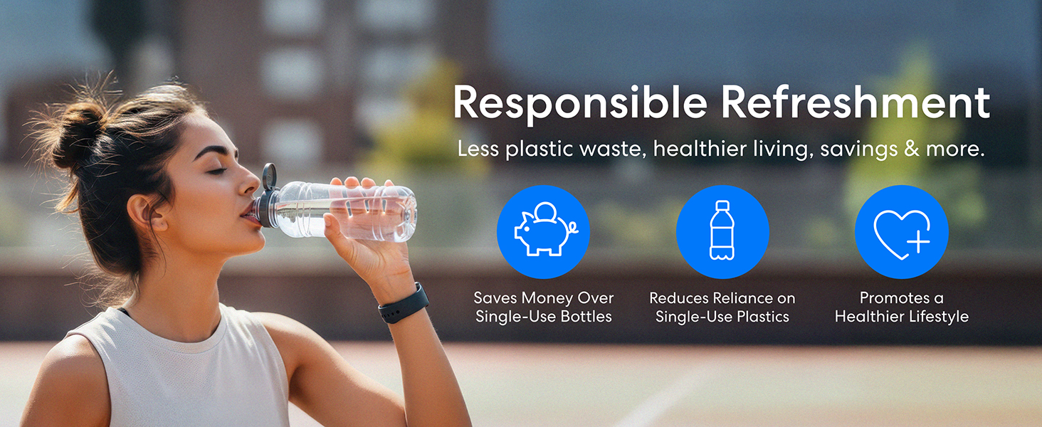 Responsible Refreshment: Less plastic waste, healthier living, savings & more.