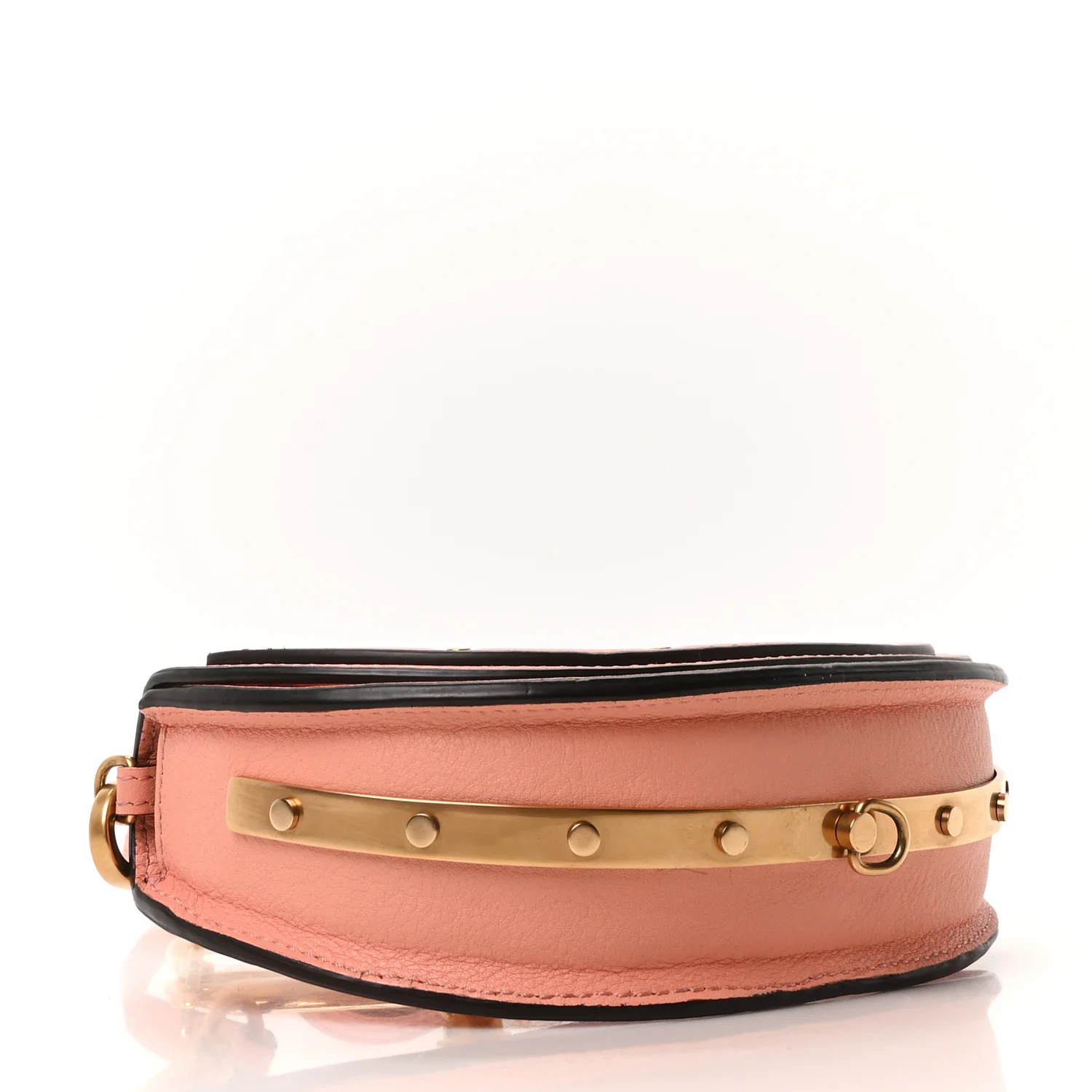 Calfskin Small Nile Bracelet Minaudiere Bag Ideal Blush