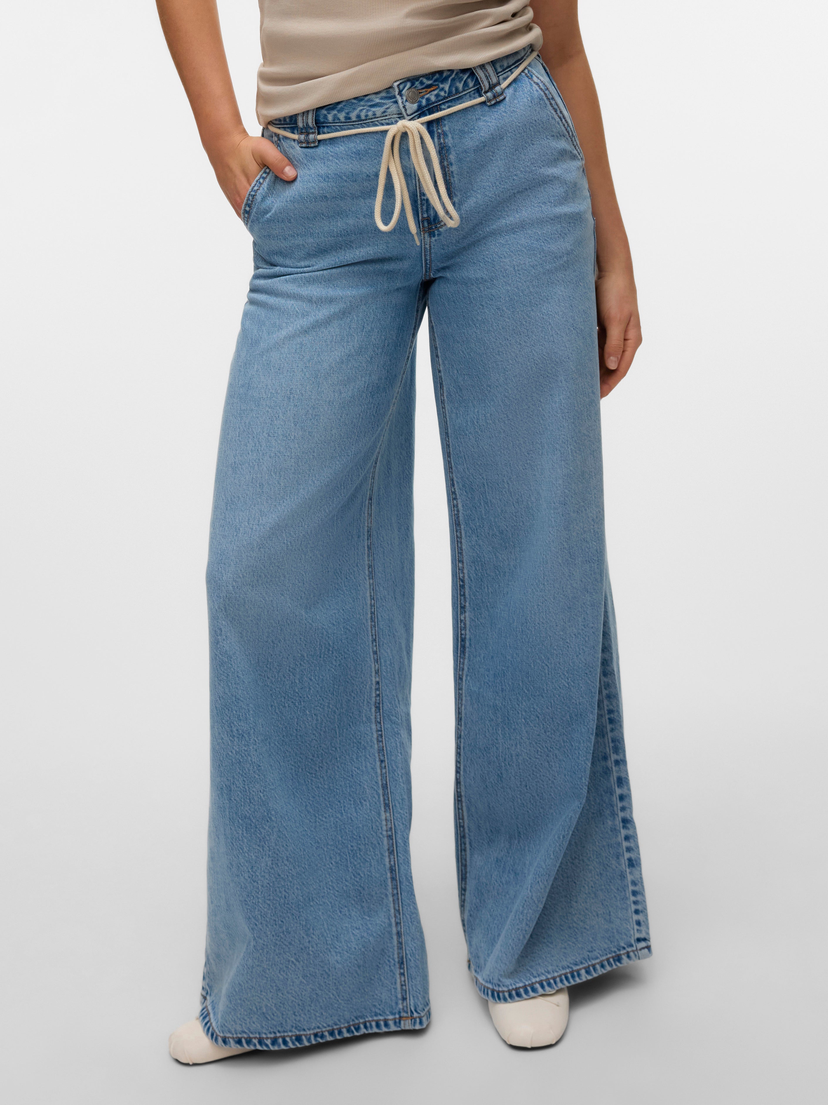 VERO MODA® VMANNET Mid waist Wide Leg Fit Jeans