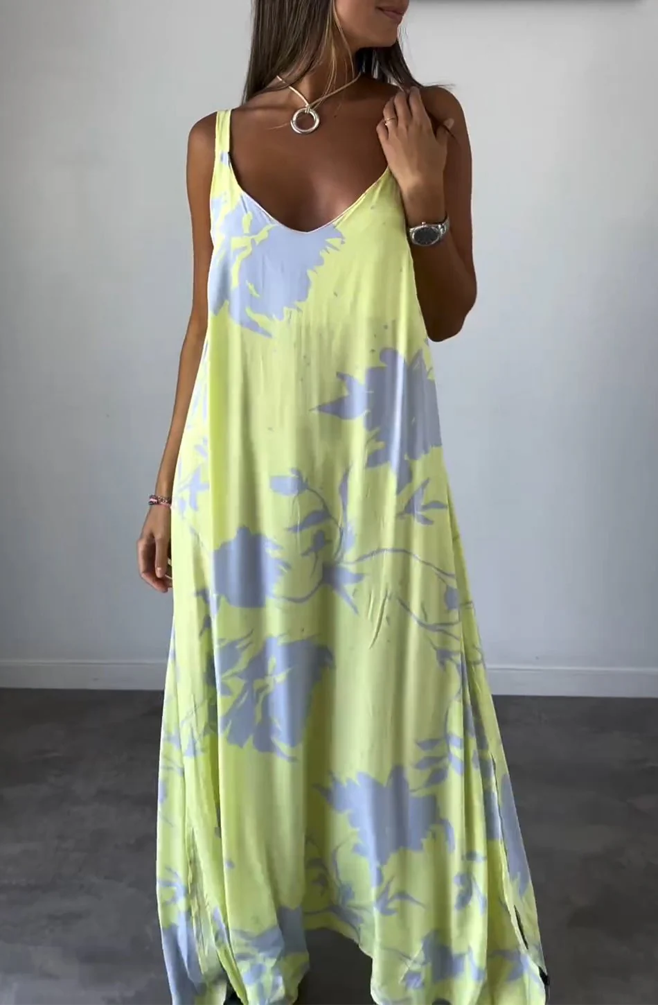 Robe féminine tendance imprimée