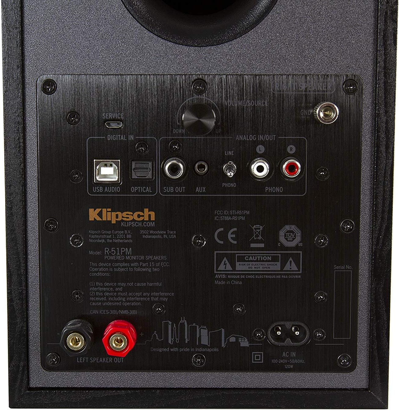 Klipsch R-51PM Powered Bluetooth Speaker Black