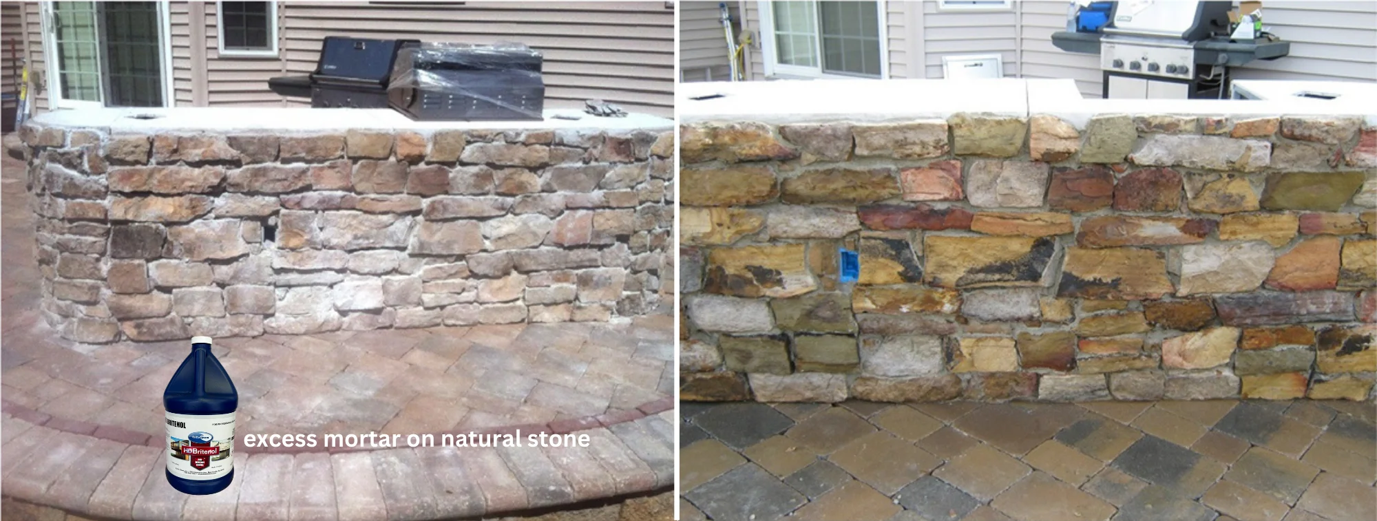Eaco Chem - NMD 80 - Remove Mortar and Efflorescence from Brick, Stone, Unpolished Granite + More! - 1 Gallon