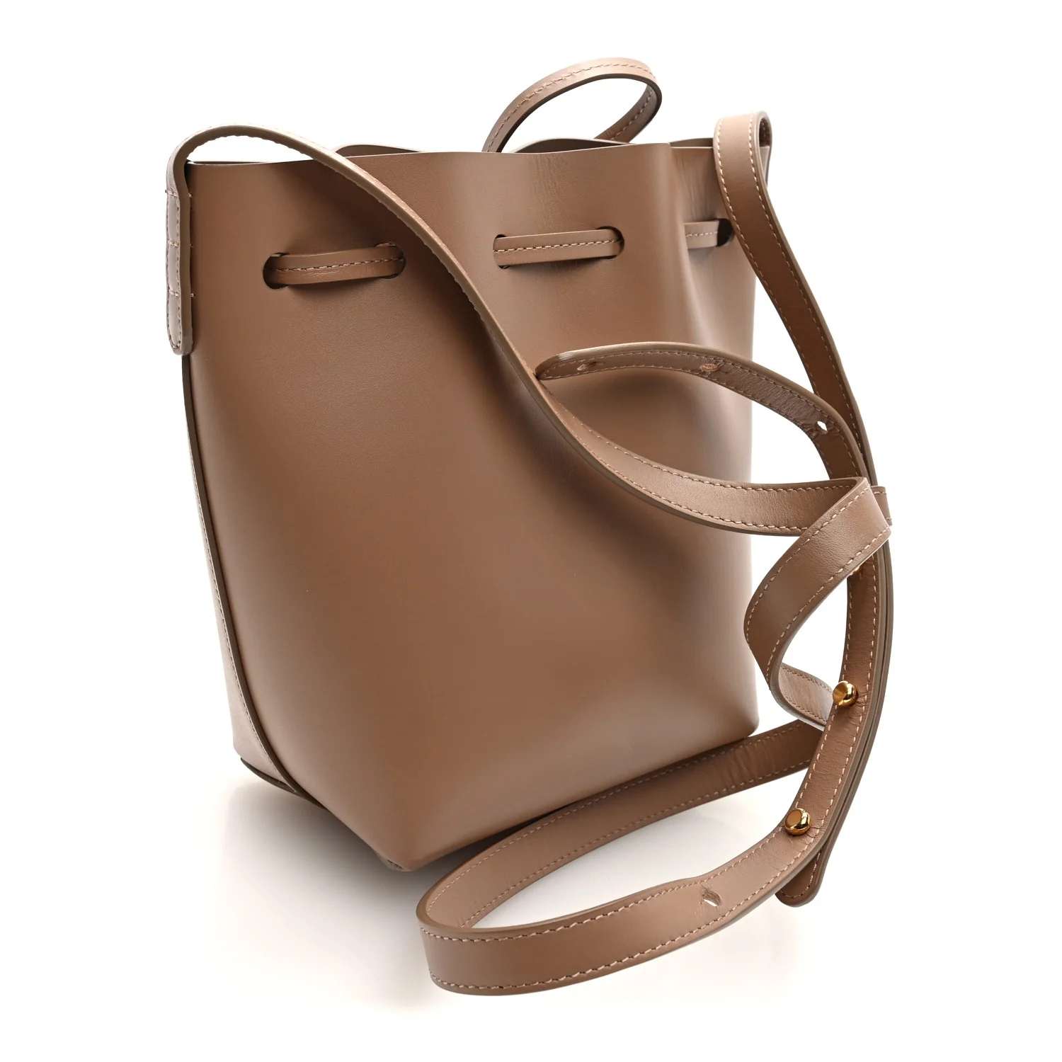 Calfskin Mini Mini Bucket Bag Biscotto
