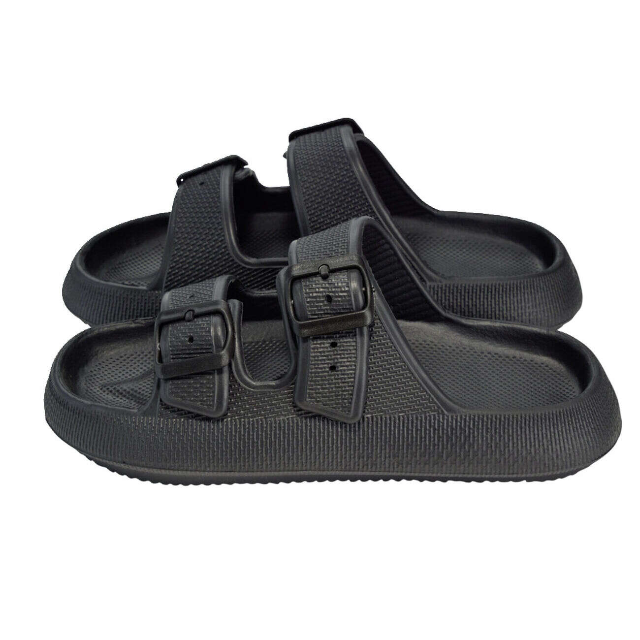 Sandales unisex 2 brides plastique noir 42/43