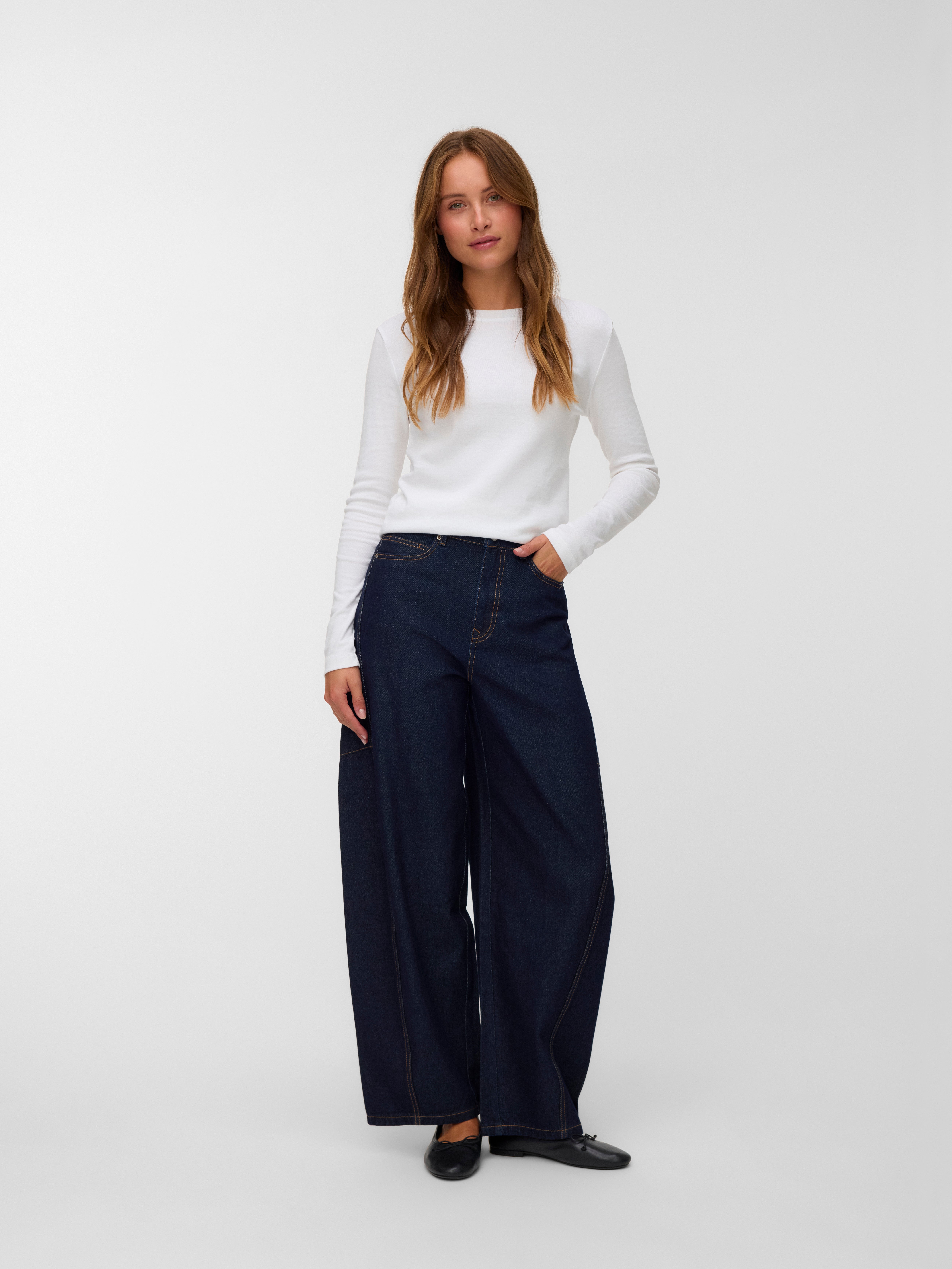 VERO MODA® VMKAITLIN High rise Barrel Fit Jeans