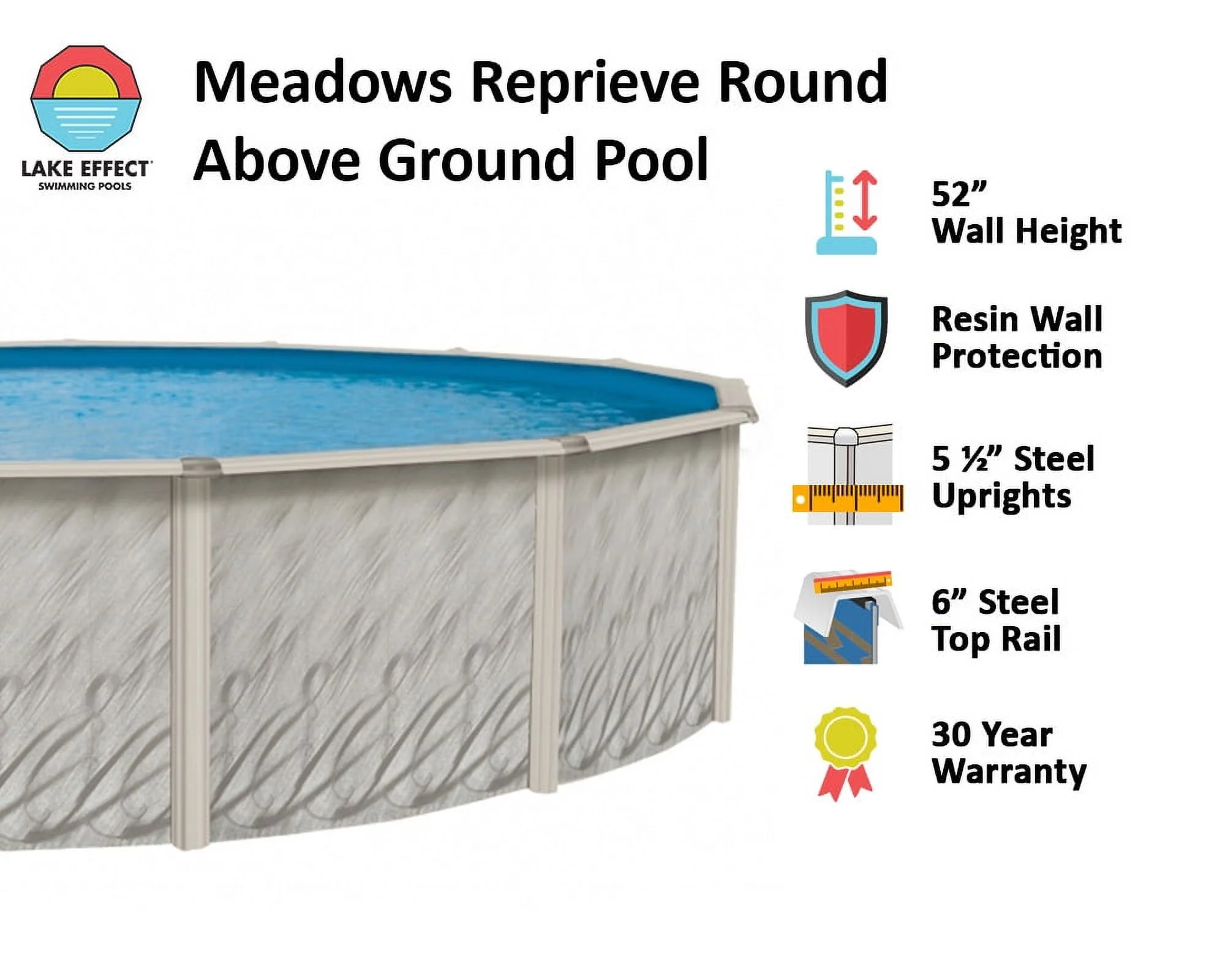 Lake Effect Pools Meadows 12' Round 52