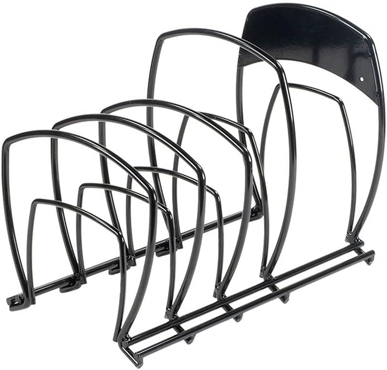 Lodge Cookware Organizer 5-Tier Storage Rack, Matte Black