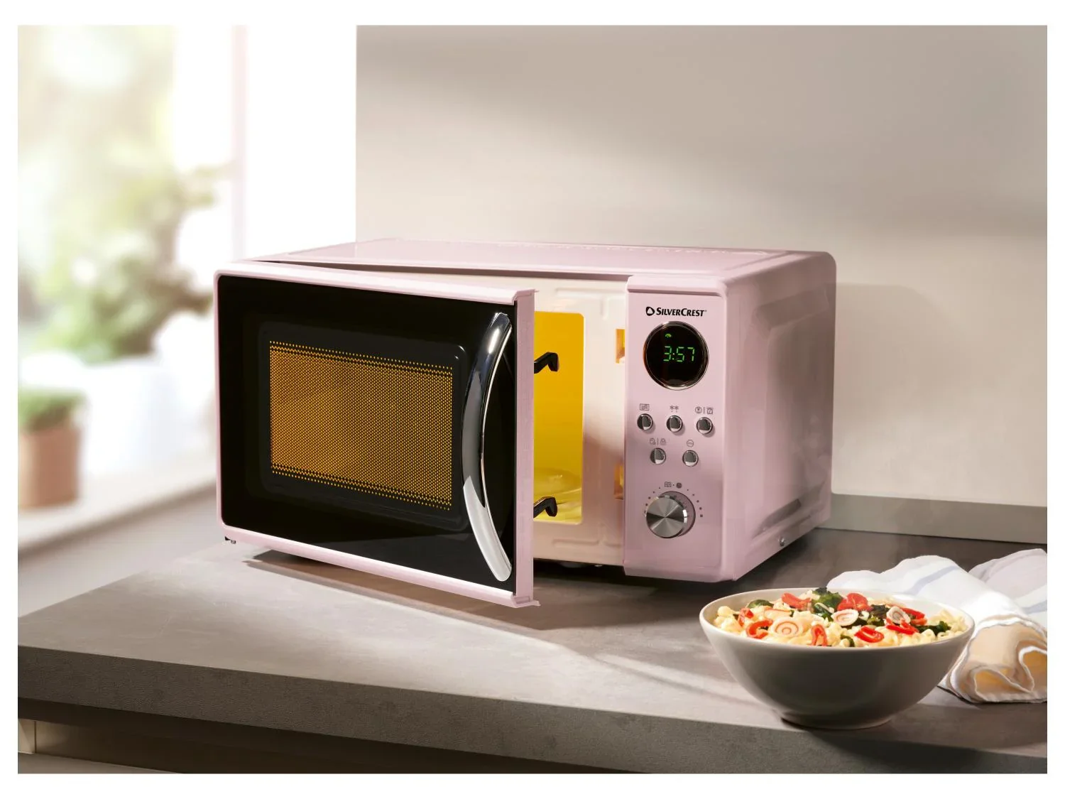 SILVERCREST Four  micro-ondes SMWC 700 D1, rose