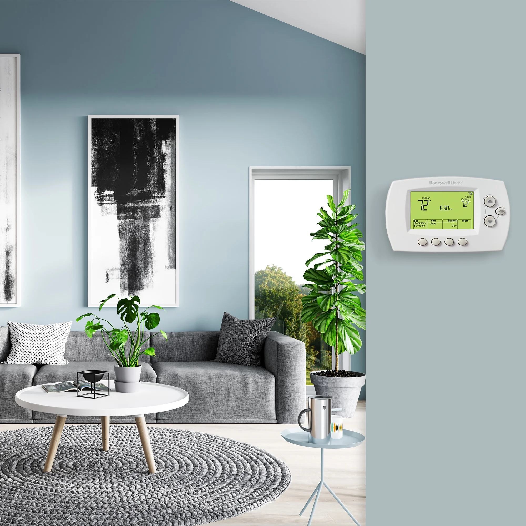 Honeywell Home Wifi 7-Day Programmable Thermostat, White