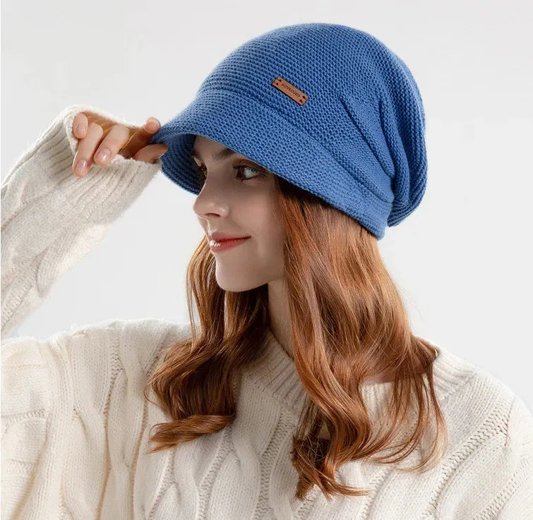Sophie Paris l Chapeau en velours tricoté
