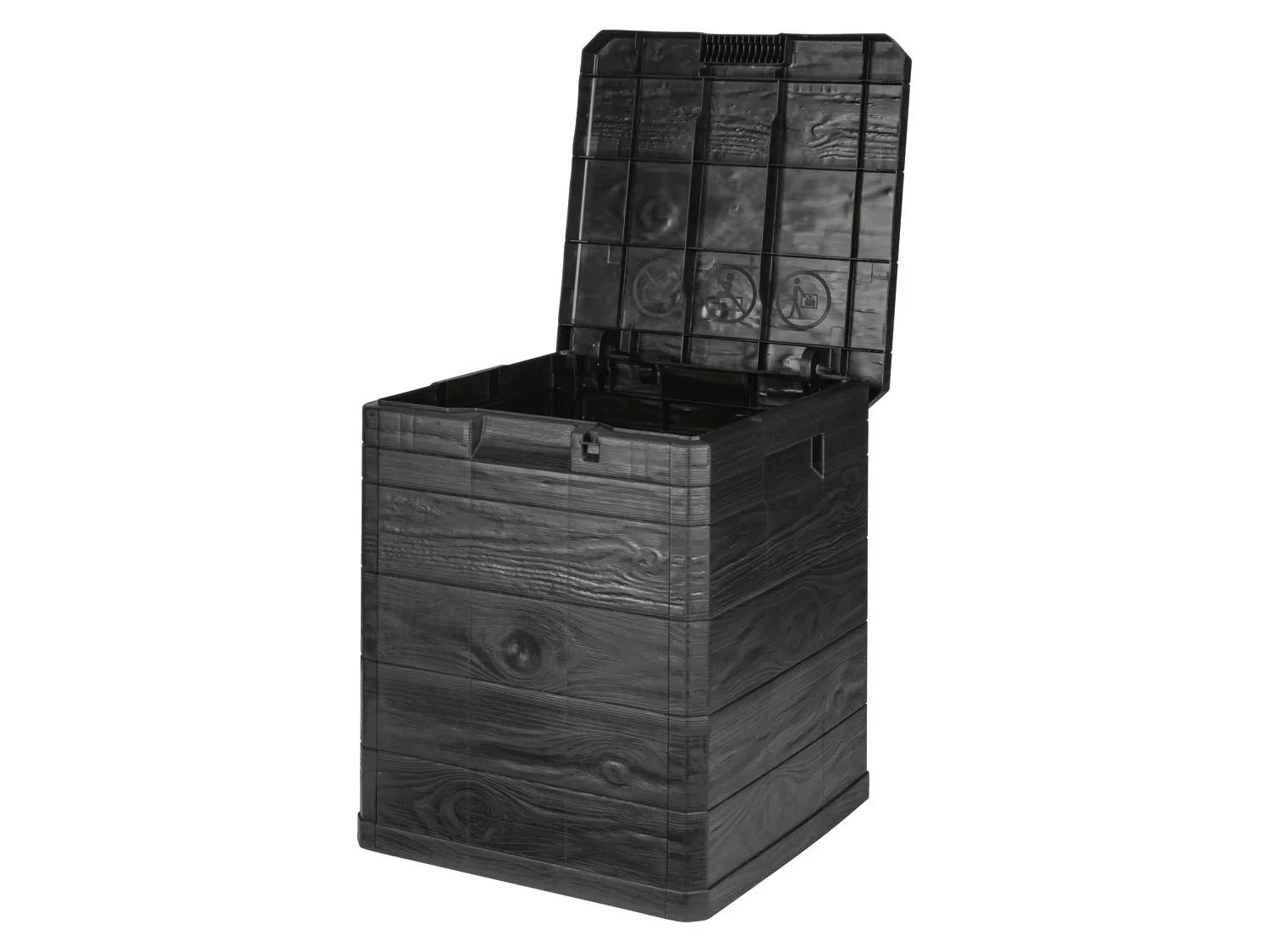 LIVARNO home Coffre de jardin, cadenassable, 90 L, en plastique