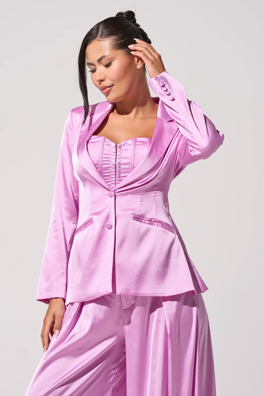 IN FULL BLOOM LIGHT PURPLE BLAZER - Akira Store