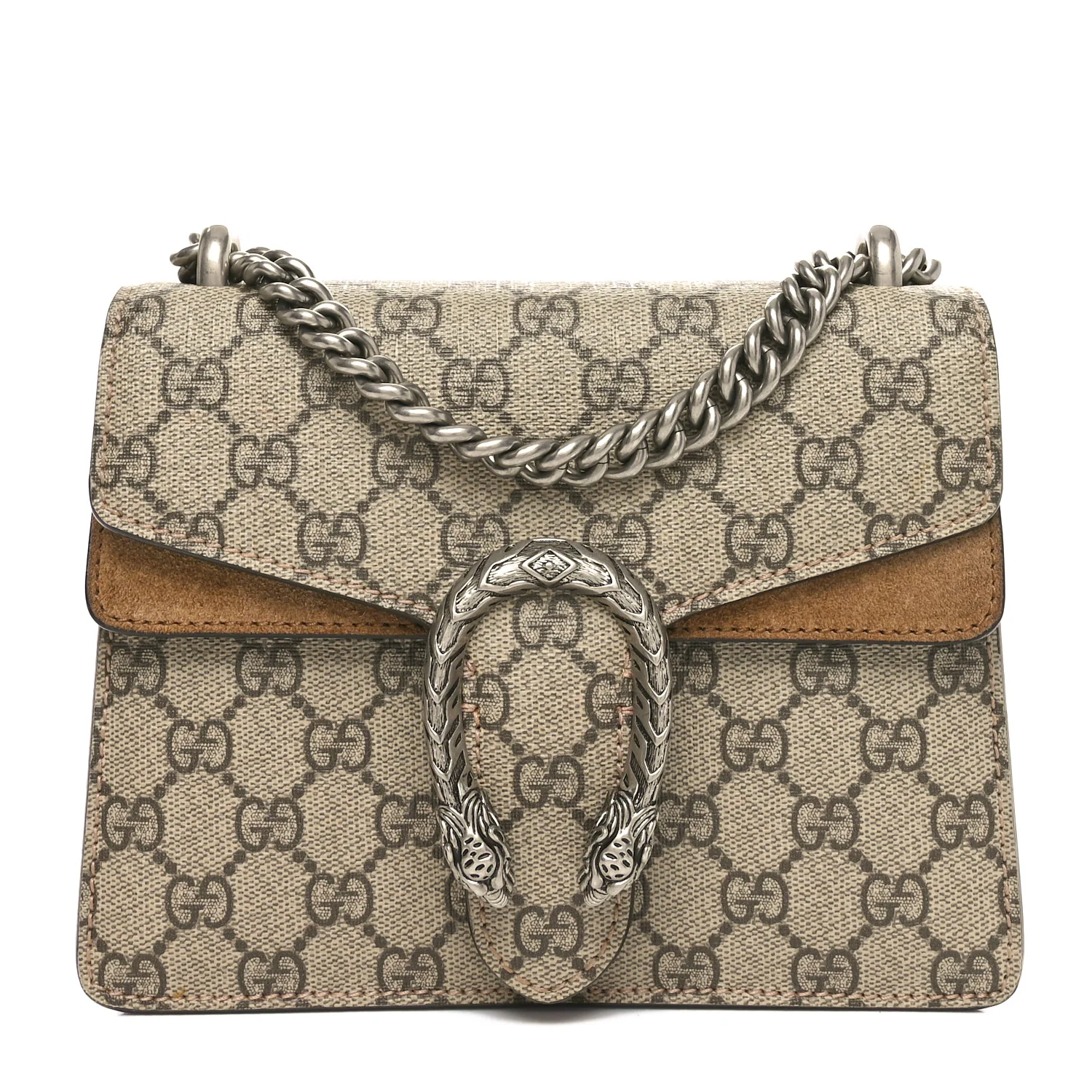 GG Supreme Monogram Mini Dionysus Shoulder Bag Taupe