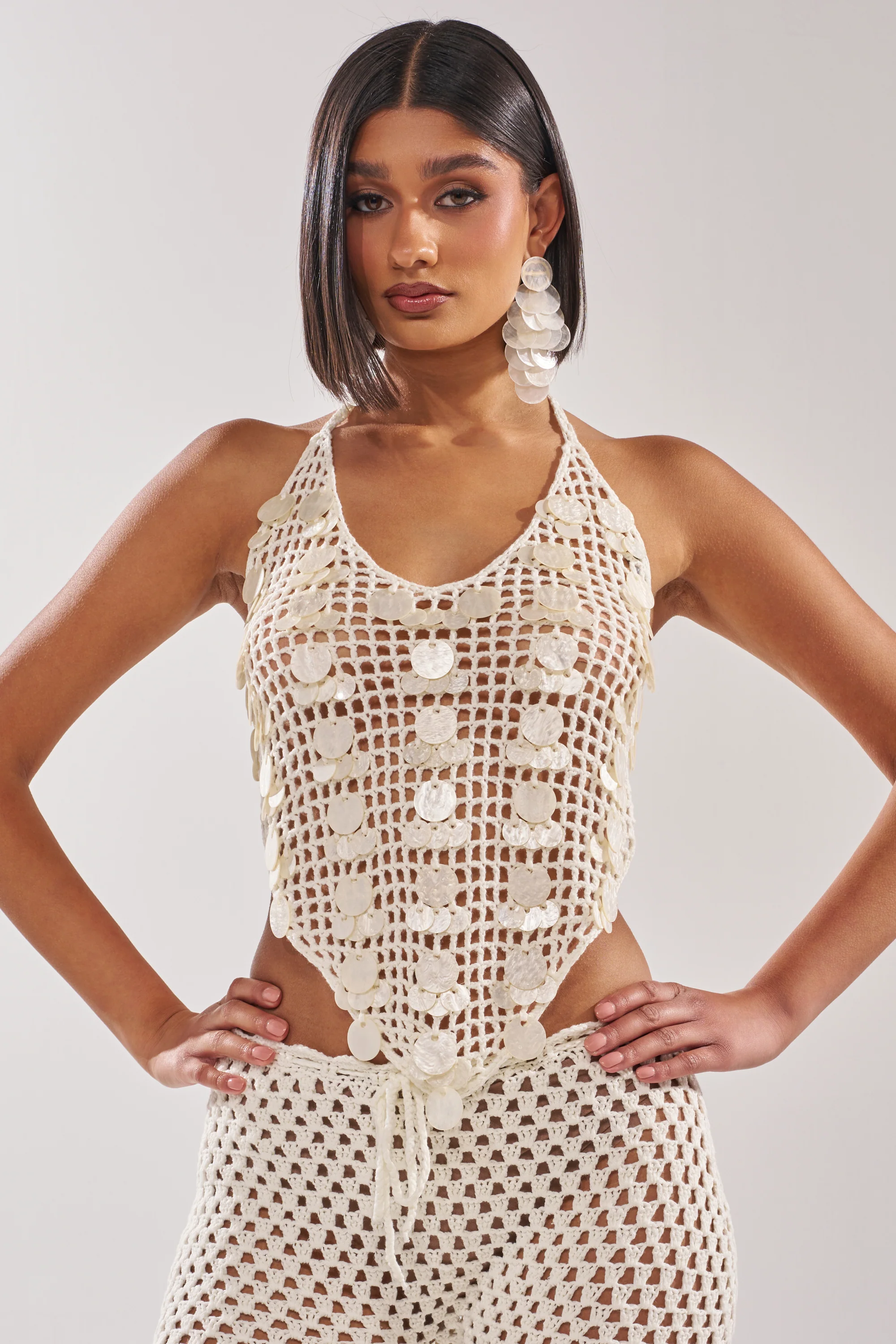 TAKE ME TO THE CLUB CROCHET TANK - Akira Store