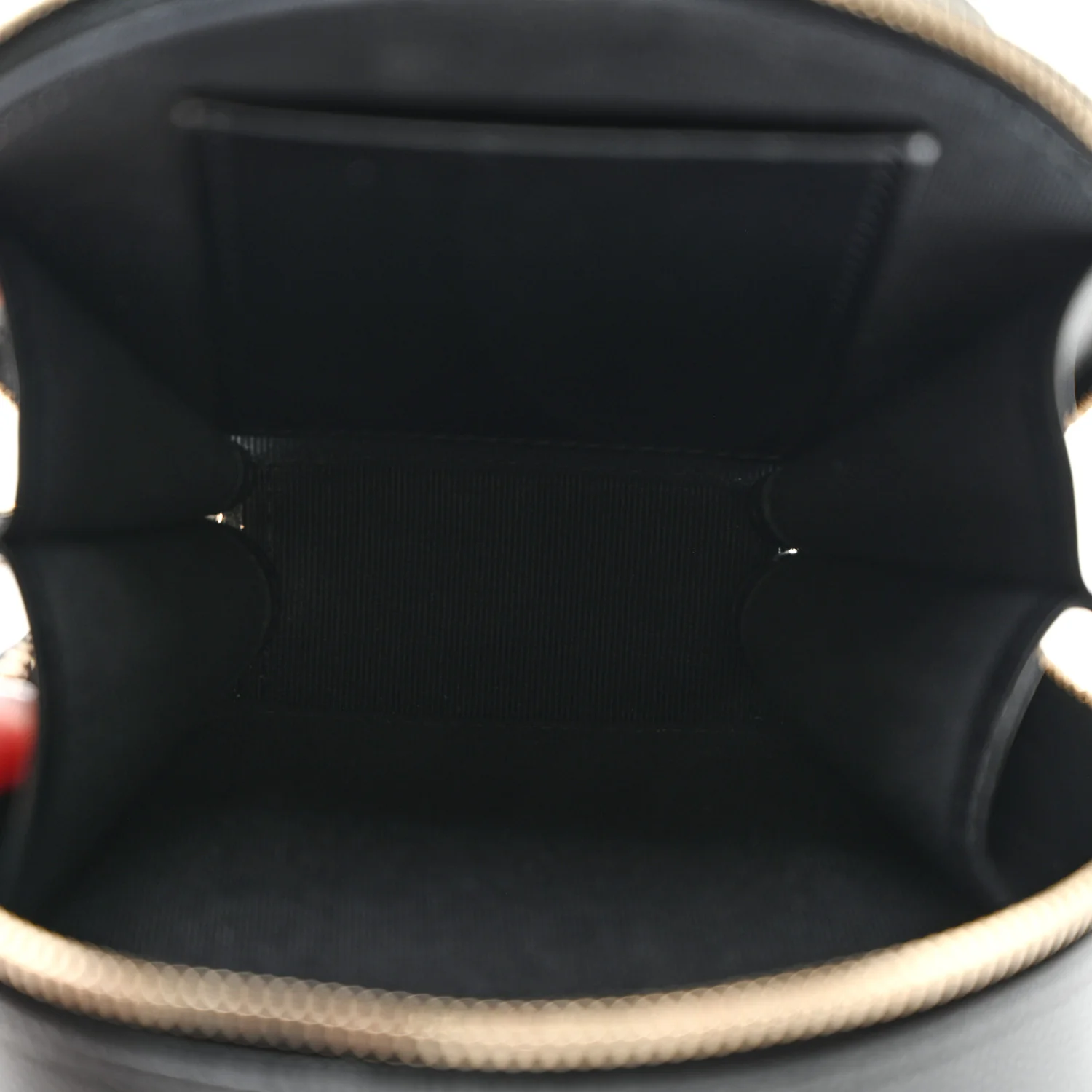Caviar Quilted Round Coco Clutch With Chain Black
