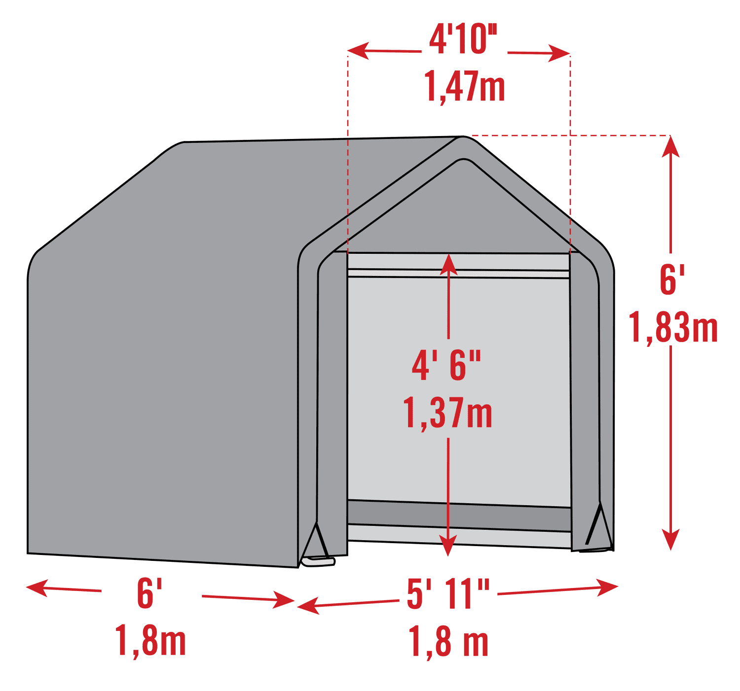 Scotts Garden Shed 4 X 4 X 6�� Green Peak