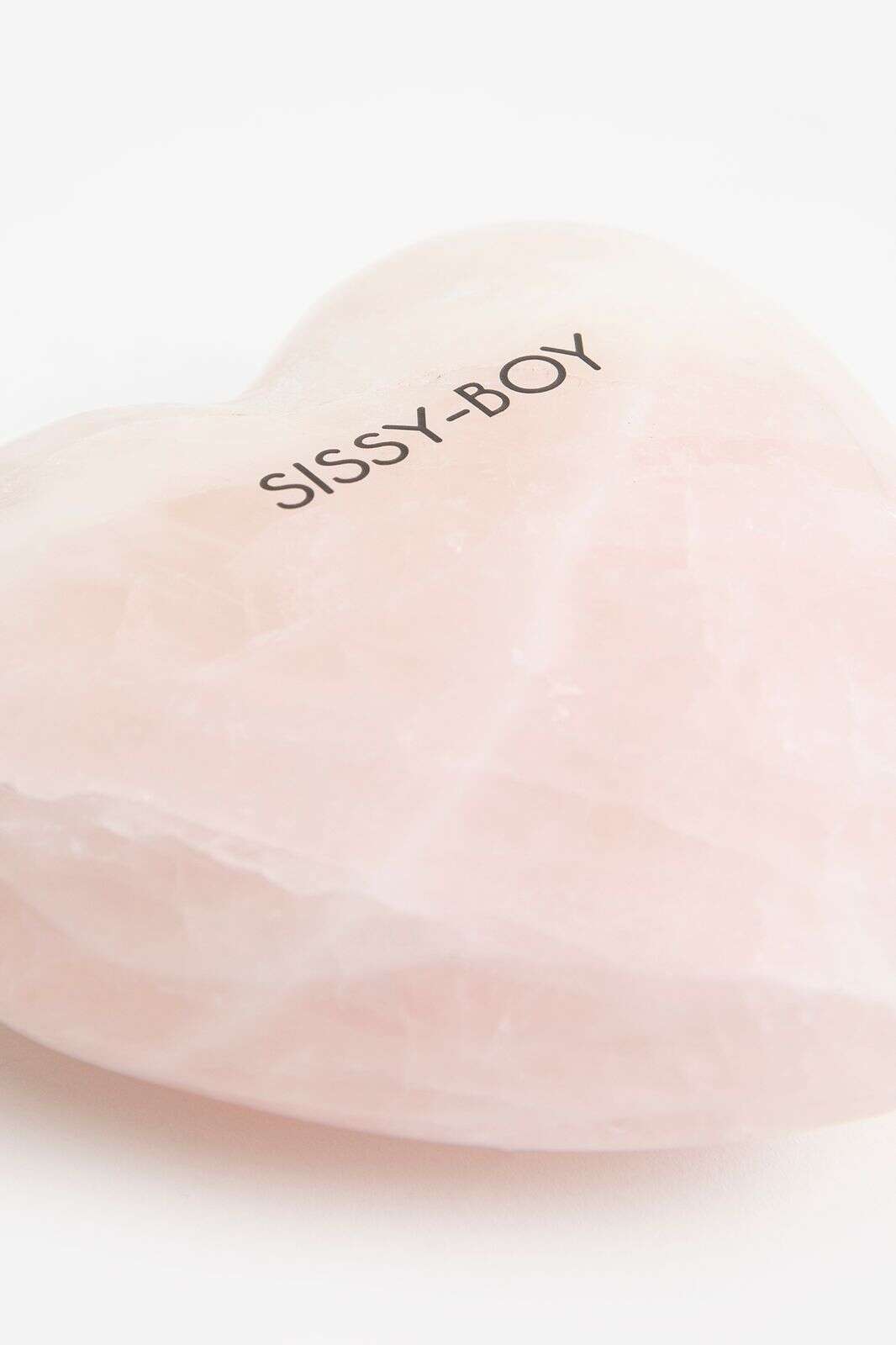 Roze marmeren presse-papier hart small