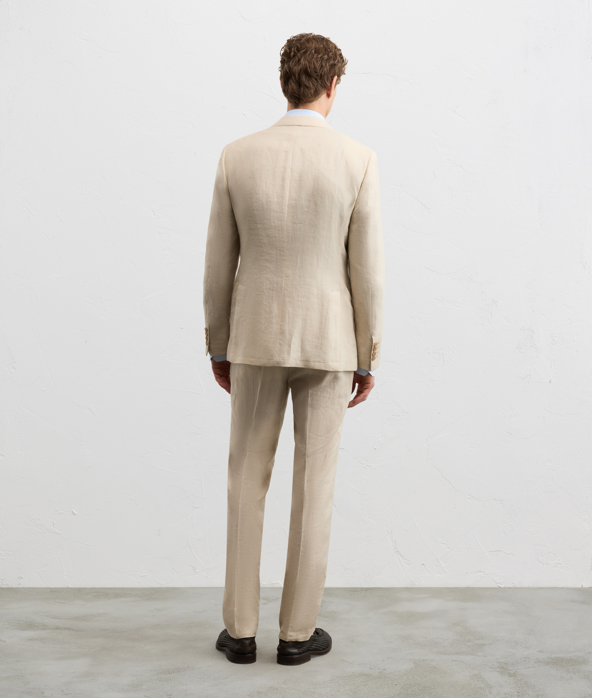 PURE NATURAL COLORED LINEN VICENZA LINE DRESS