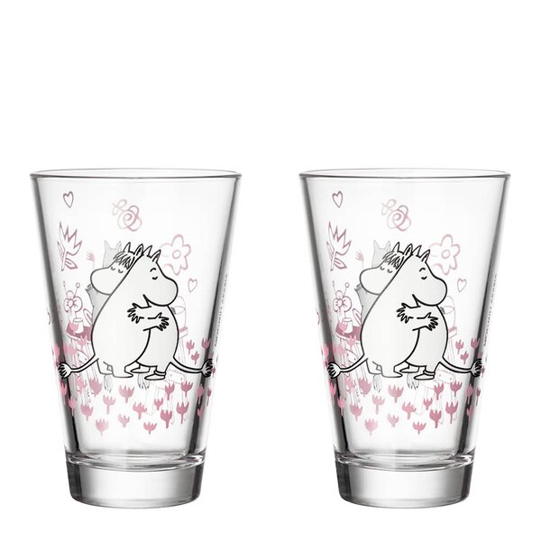 Mummi glass 30 cl 2 stk Kjærlighet