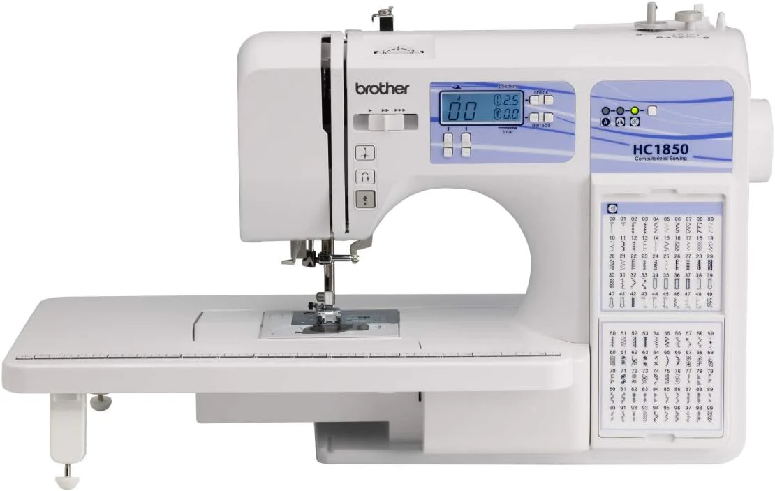 Machine à coudre et à quilter Brother HC1850, 185 points intégrés, écran LCD