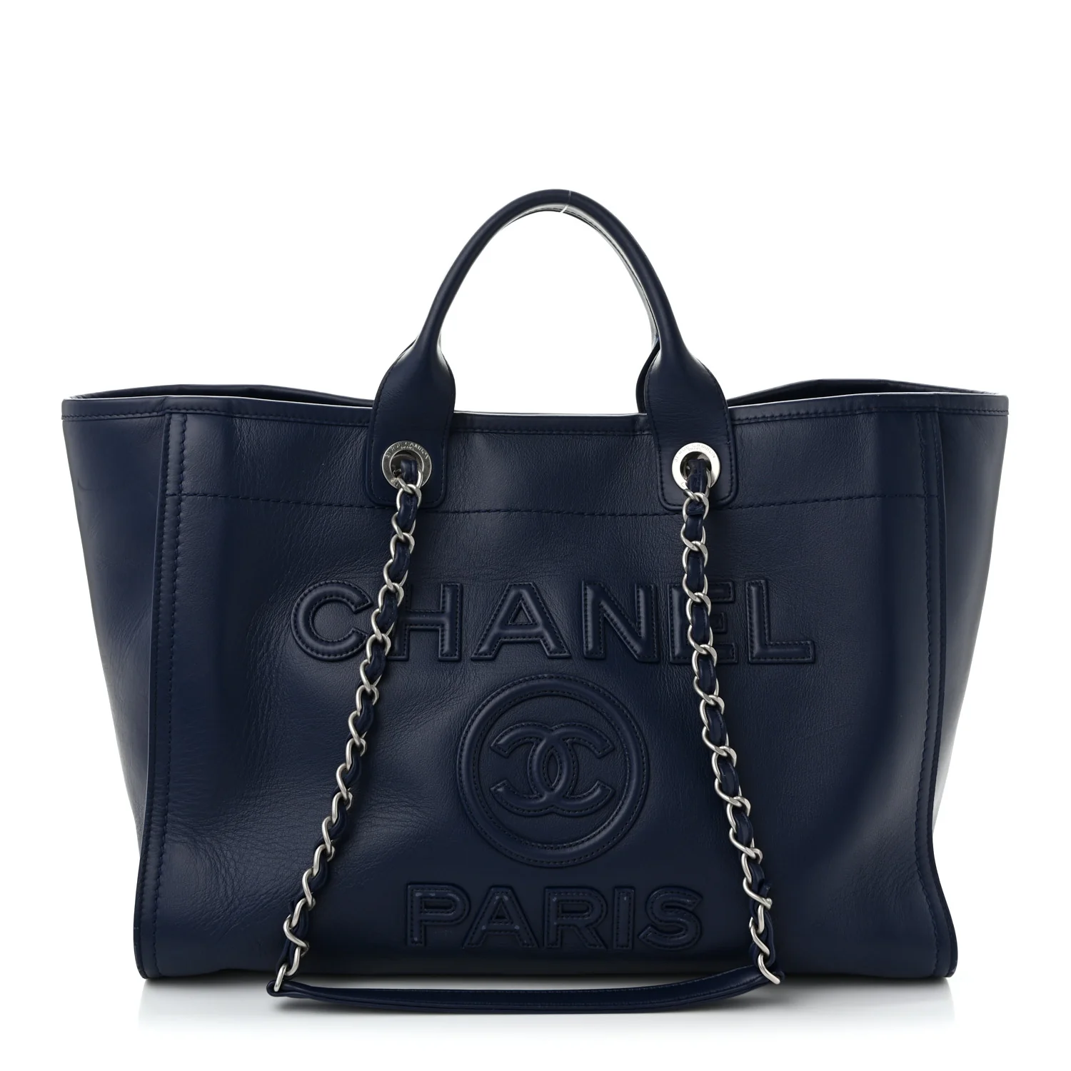 Calfskin Medium Deauville Navy