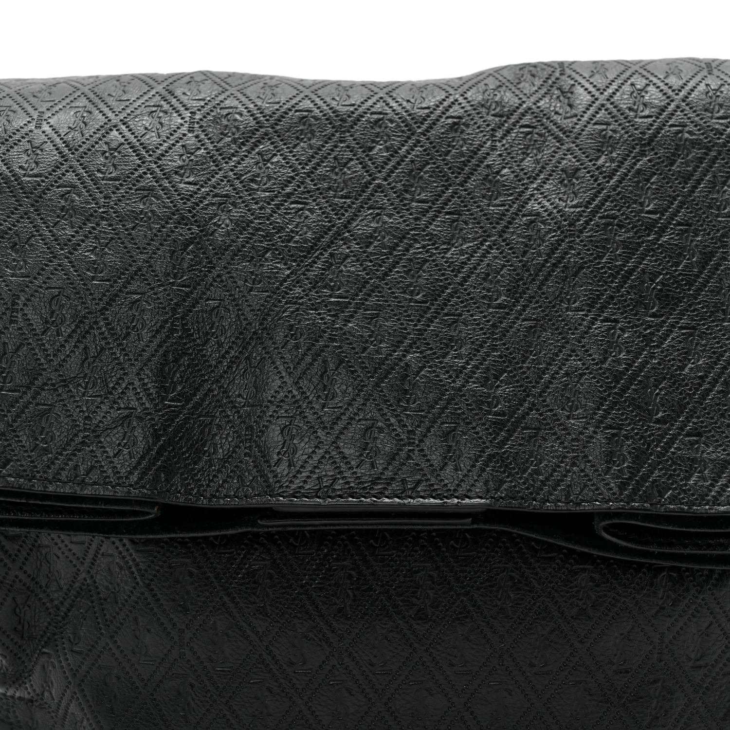Calfskin Monogram Deli Paper Bag  Vintage Black