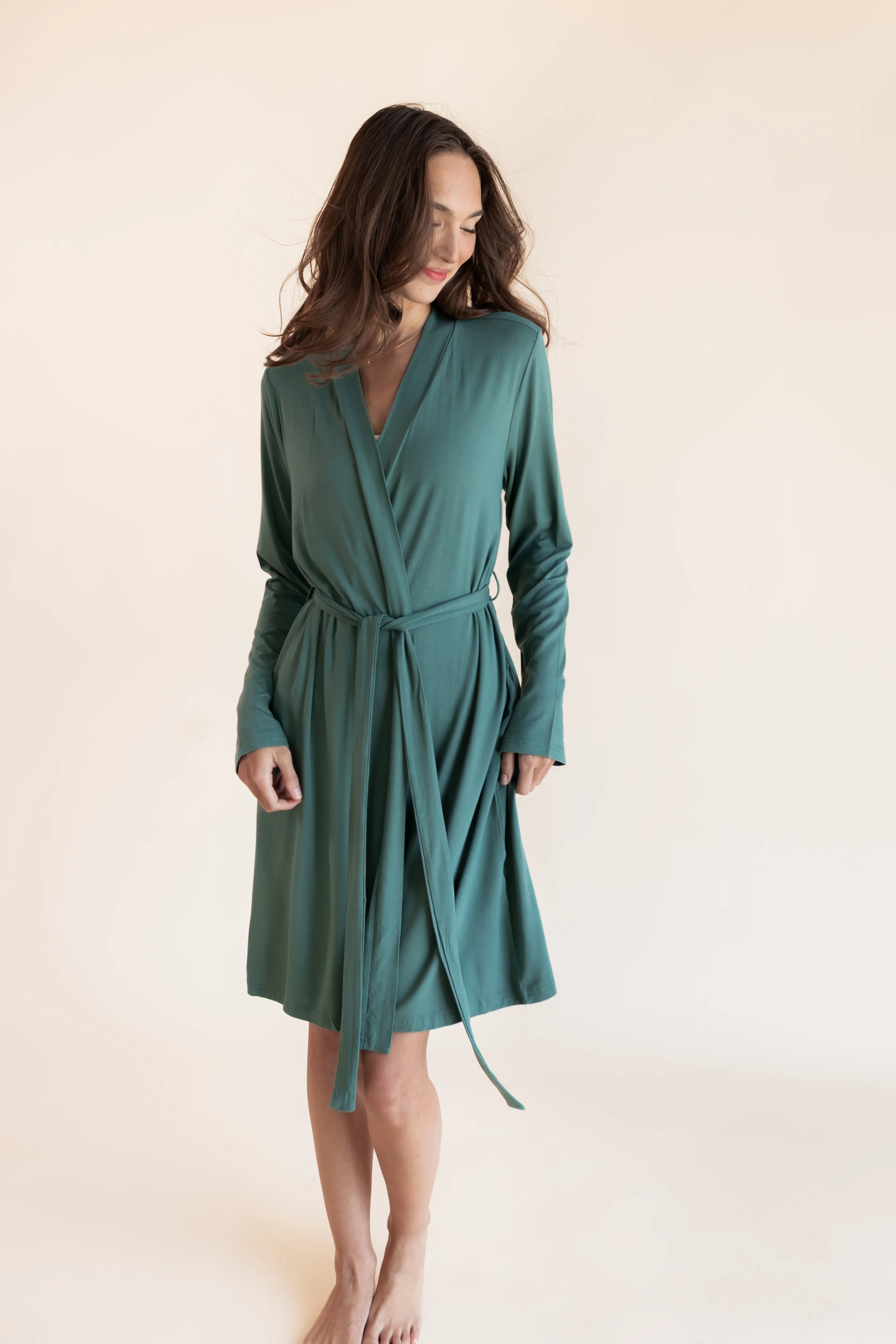 Women's Lounge Robe in Pine