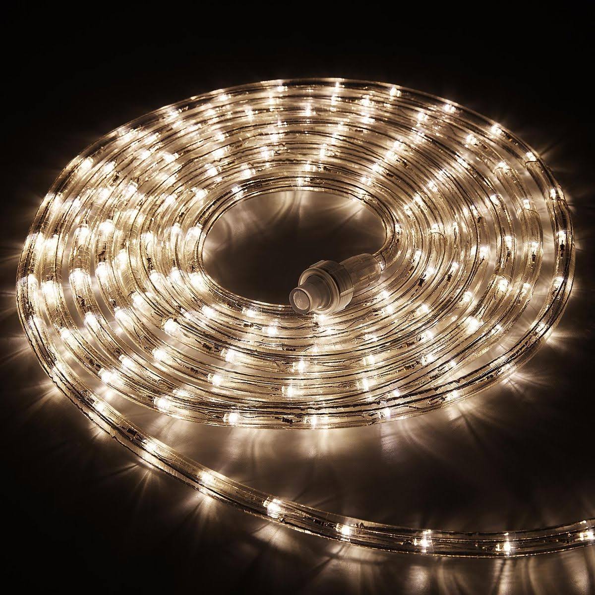 Luminar Outdoor 18 ft. LED Linkable Rope Light, Warm White