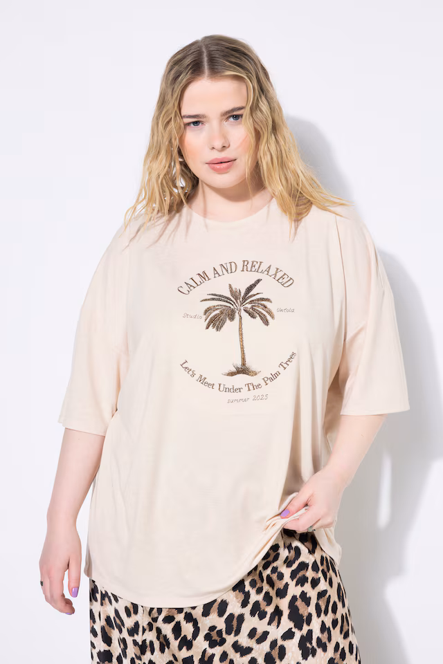 Palm Tree Embroidered Tee