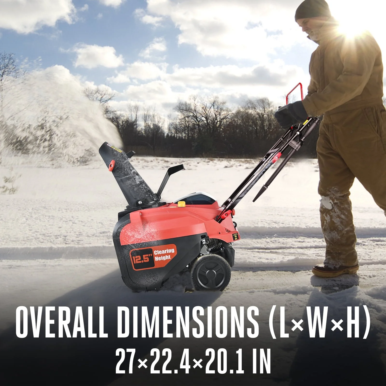 PowerSmart 21 inch Single Stage Gas Snow Blower with LED Light PSS1210LED Image 6