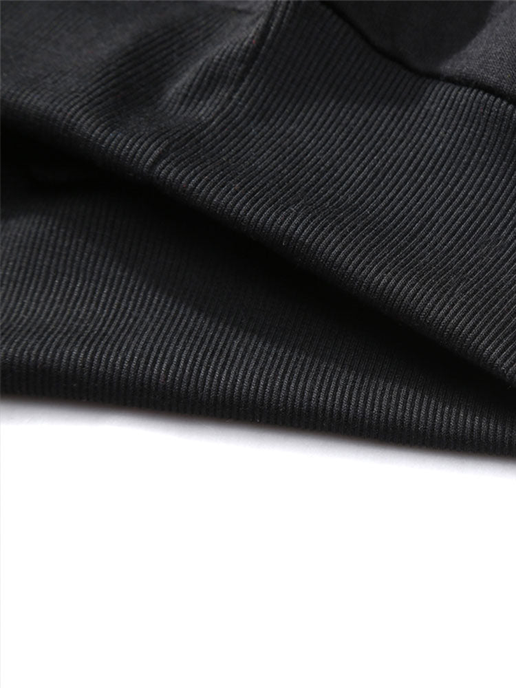 Sweat-shirt à imprimé squelette dansant