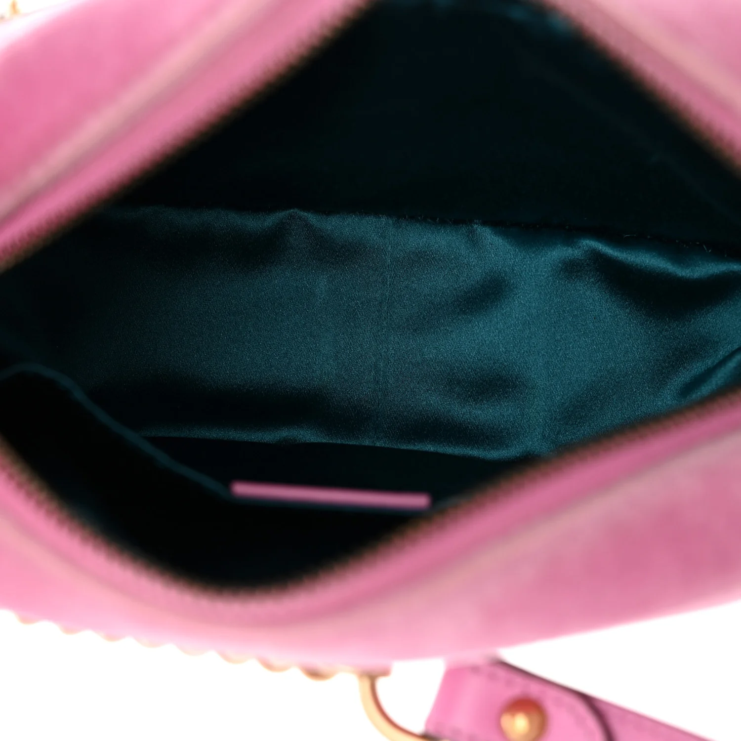 Velvet Matelasse Marquise Crystals Mini GG Marmont Chain Shoulder Bag Malva