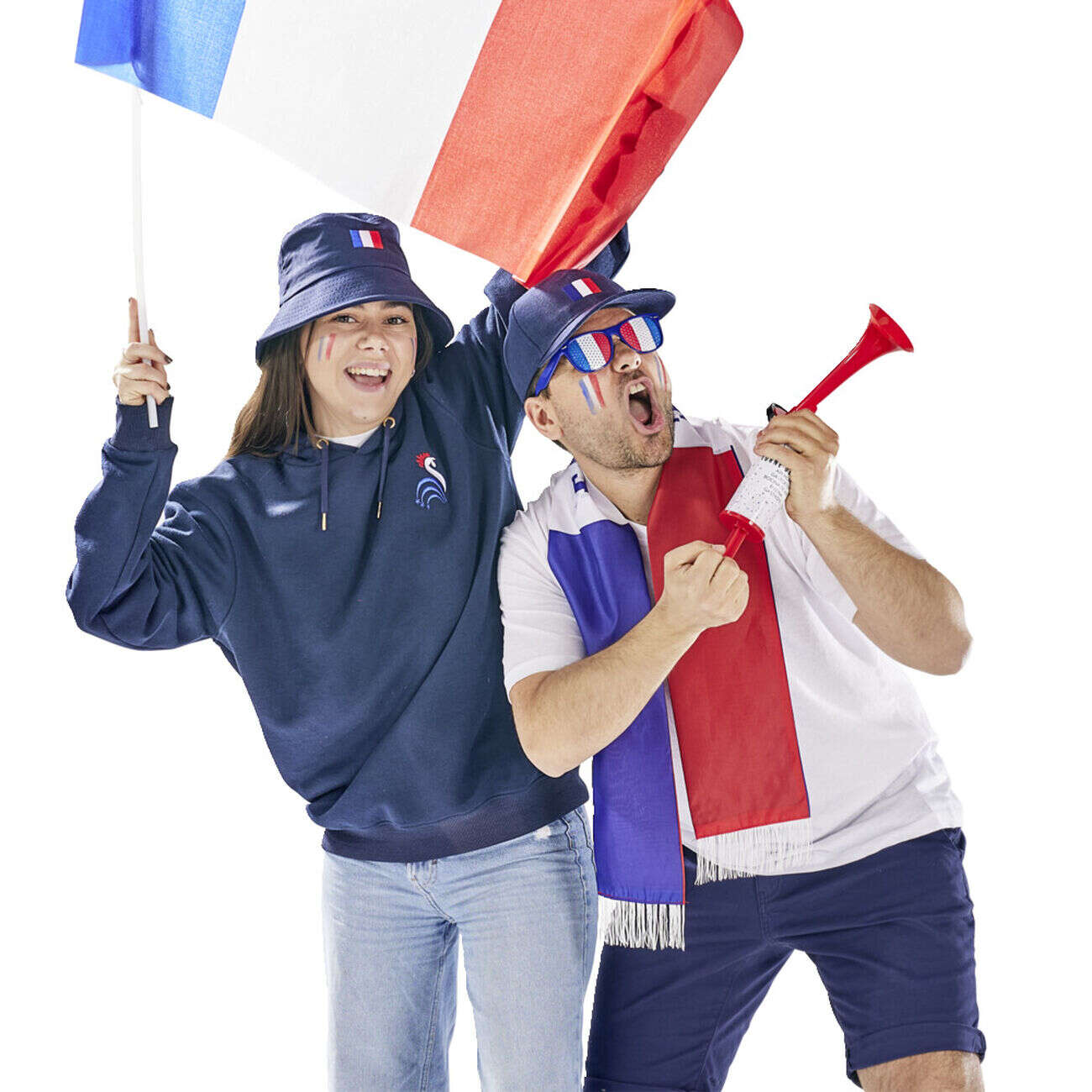 Corne de brume de supporter à piston manuel