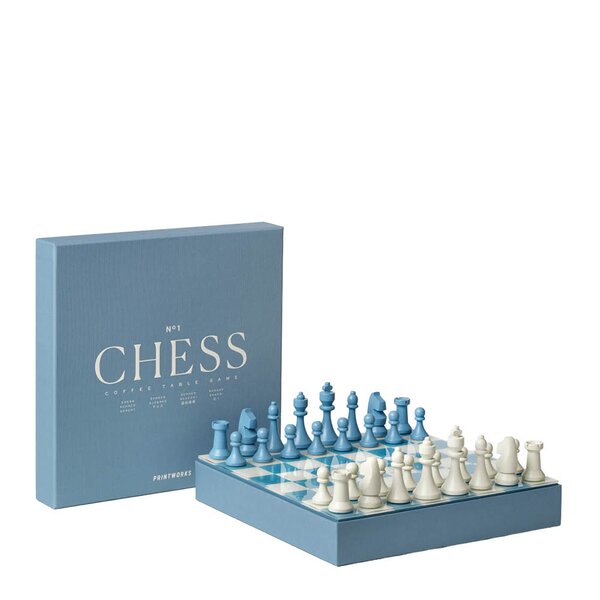 Klassisk sjakkspill dusty blue