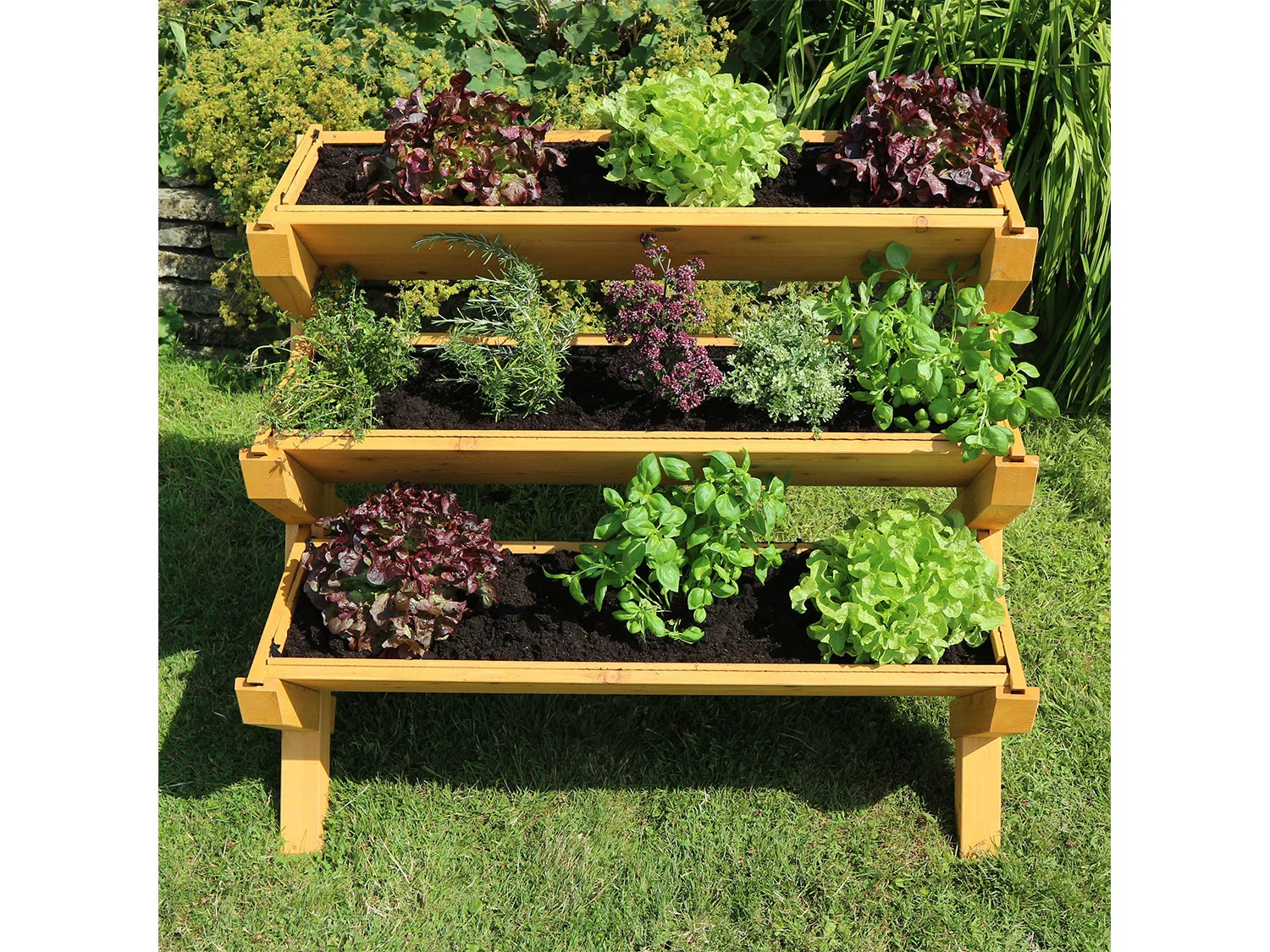 HABAU Jardinire surleve sur pieds Trio