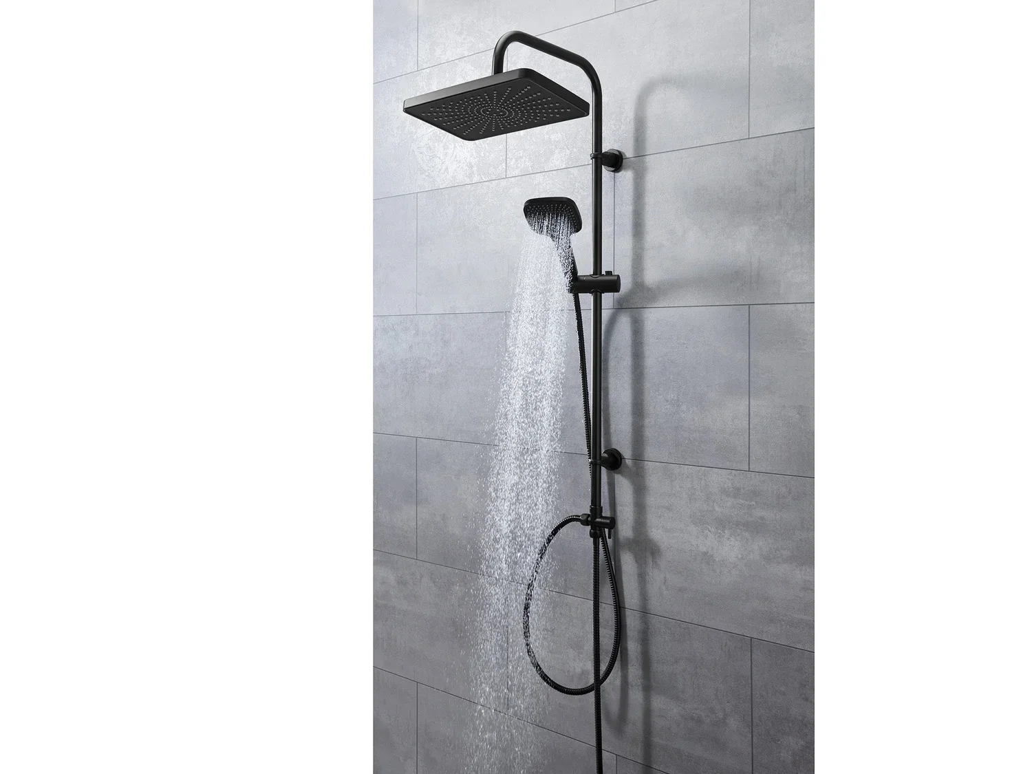 LIVARNO home Colonne de douche XXL avec systme anti-gouttes