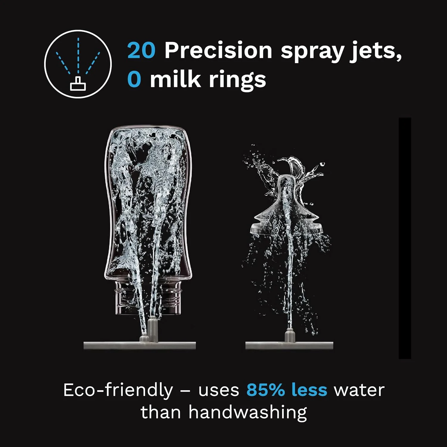Lave-biberons Pro - Lave-biberons, stérilisateur et séchoir tout-en-un - Nettoie les biberons, les pièces de tire-lait et les gobelets à bec