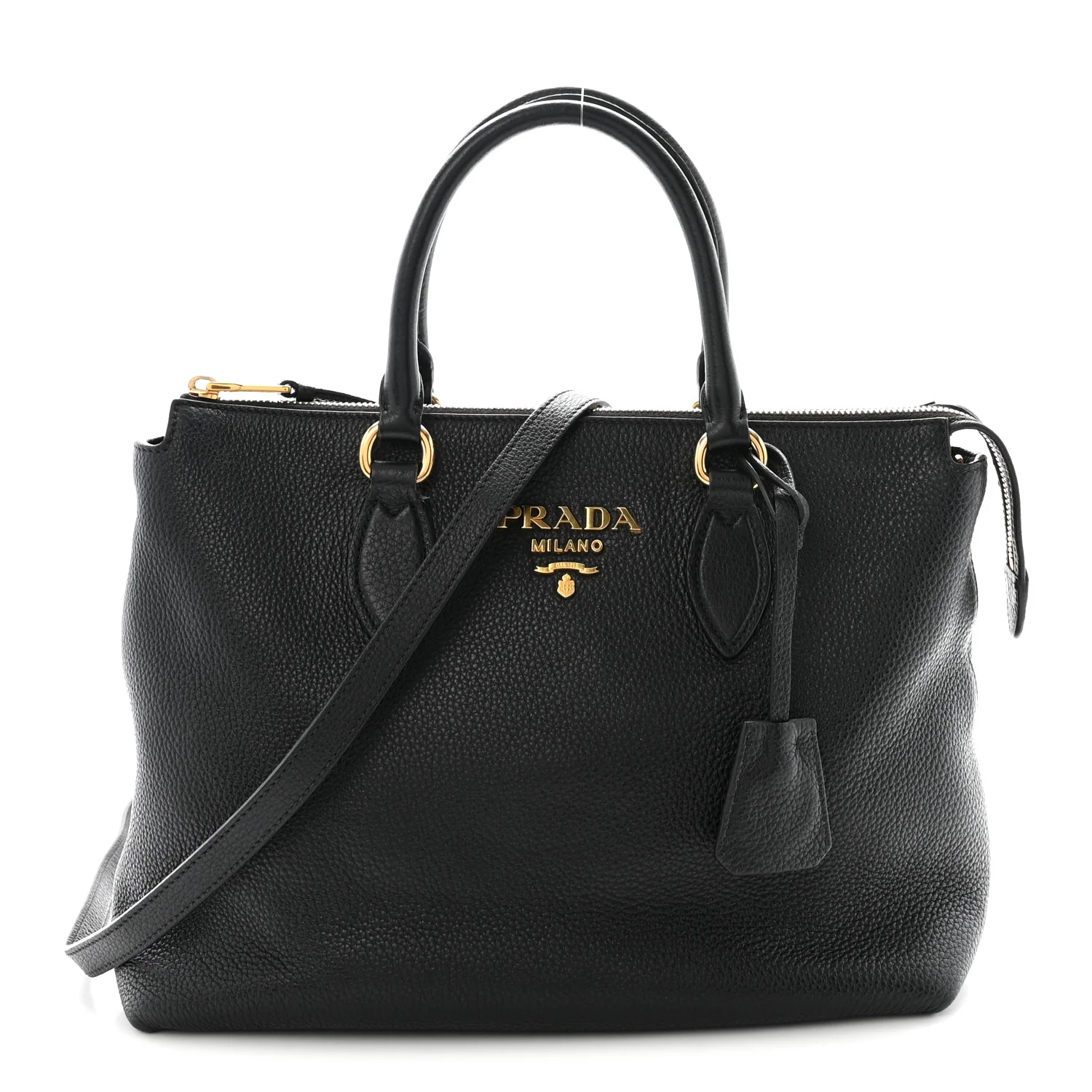 Vitello Phenix Tote Black