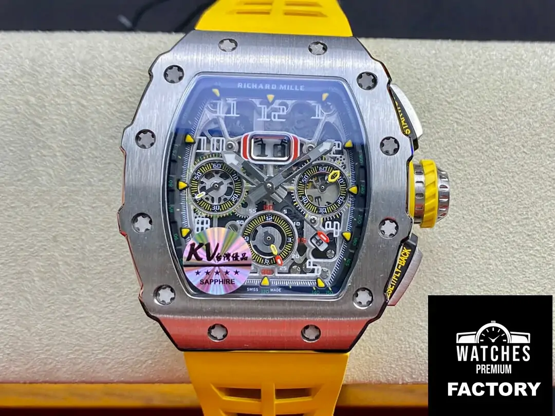 Richard Mille RM011 FELIPE MASSA KV Factory Yellow Strap